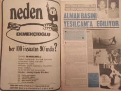 Pazar Haftalık Aktüalite Sinema Tiyatro Müzik ve Magazin Dergisi - 3 Nisan 1970 - Sayı:706 - Sevda Ferdağ - Oya Peri - Çirkin Kral Yılmaz Güney Yeşilçam'a döndü - Nami Dilbaz - Yılmaz Güney - Filiz Akın, Cüneyt Arkın ve Zuhal Aktan isimsiz filmde buluştular - FİLM Dergisi Metin Erksan, Halit Refiğ, Duygu Sağıroğlu'nu övüyor - Ahmet Mekin yeniden doğdu - Mine Mutlu - Osman Faruk Seden - Funda Gürçen - Figen Han - Asım Nipton - Gorbon Işıl Fayans Reklamı - Beşiktaşlı Yusuf şimdi de Gülsün Kamu'ya el koydu - Kamuran Ballı - Aynur Akarsu - Sevda Nur - Persil Deterjan Reklamı - TAT domates suyu reklamı - Nazan Şoray, Engin Çağlar ve Ötesi - Sevda Ferdağ evinde, Tamer Yiğit kışlada hep aynı şeyi söylüyorlar: ''Gel Tezkere Gel'' - Oya Peri şansızlıklara paydos Yeşilçam'a devam dedi - Doctor Renaud Krem Reklamı - Öztürk Serengil karımdan ayrılmaya niyetim yok diyor fotoğraf ve haberi - Tam Takım Dergi