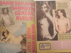Pazar Haftalık Aktüalite Sinema Tiyatro Müzik ve Magazin Dergisi - 18 Mayıs 1973 - Sayı:869 - Feri Cansel - Melek görgün - Meral Zeren - Sezer Başak'ın bahar başına vurdu - Nil başak - Leyla Sayar nişanlanı verdi - Crazy Horse Balesi Türkiye'de - Yeşilçam'ın aşk albümü - Ajda Pekkan - Tanju Gürsu - Ekrem Bora - Kuzey Vargın - Ayhan Işık - İzzet Günay - Şantöz Aylin Hıdrellez'de - Belgin Doruk: ''Sahne için herşey tamam'' - Selahattin Erköse - Özdemir Birsel - Sadri Alışık'ın başını kaşıyacak vakti yok - Hülya Tuğlu'nun balık safası - Muhterem Nur - Yeşilçam'da yeri doldurulmayan hala tek yıldız: Muhterem Nur - Anuşka - İlknur Taçbaş - Pelin Ceylan - Sevinç Pekin - Ufuk Enünlü - Nevin Pere - Leyla Sayar - Yılmaz Köksal fotoğraf ve haberi - Tam Takım Dergi