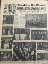 HÜRRİYET GAZETESİ  24 ŞUBAT 1965 YIL :17 SAYI :6042---Salgın hastalıktan Erzurum da 121 köylü öldü : Hükümetin Meclise Sunuluşu Alkışlarla Karşılandı ---Yıldırım Gürses  Kazandı ---Plaza Ankara da temasa başladı ---Gaziantep de bir  çoban karısı ile 2 kızını öldürdü ---İçişleri Bakanı Halk eşit muamele  görecek dedi ---Zenci Malcolm X in liderliğini  yaptığı  camii de  ateşe verdiler ---Üsküdar da Cinayet İşleyen Soyguncu Yakalandı ---Taksim Meydanı da ki havuz tanzim edilecek ---Naziler devrinde bir hemşire 200 akıl  hastasını öldürmüş ----Sarpta gaz  lambası ile  elektrik  yarış  ediyor ---Konya nın İsmil Bucağında  Merkep Yarışı Tertip Edildi ---İkinci Başkan Müslim Bağcılar dün istifa  etti ----Fenerbahçe ,Beşiktaş ve Galatasaray  dün çalıştılar ---Turgay ,bu mevsim  futbol oynamayacak ---Milli Takımın  çalışması tespit  edildi ---Yıldırım Gürses Altın Mikrofon u Alırken Sevinç Gözyaşları Döktü ---Genç kızı  ile bir pansiyon da kalan  İsviçreli turist kadın  ölü bulundu ----