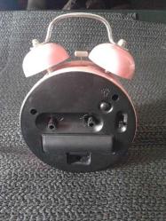 ALARMLI IŞIKLI PEMBE MASA SAATİ