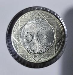 KIBRIS BARIŞ HAREKATININ 50 NCİ YILI 5 LİRA 2024