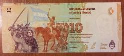 ARJANTİN 10  PESOS ÇİL KAĞIT PARA  RESİMDEKİ ÜRÜN