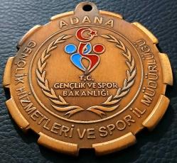 ADANA GENÇLİK SPOR MÜDÜRLÜĞÜ HATIRA MADALYA 65 mm KOLEKSİYON