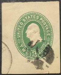 +++ AMERİKA ZARF-ANTİYE WASHINGTON   1890   2C    - DAMGALI , HALİYLE