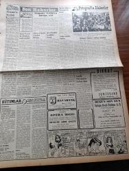 Vatan Gazetesi - 10 Nisan 1953 - Ahmet Emin Yalman Köşe Yazısı - Felaket Bölgesi Gönen Ve Yenice'nin  İnşası İçin  Hazırlık - İspanya'ya 200 Bin Ton Buğday Satılacak - İstanbul'u İlgilendiren Üç Mesele Mecliste - Emlak Bankasının Açtığı Krediler - Maliye Bakanı Hasan Polatkan Döviz Açığını İzah Etti - Kadınlar Tekkesi Yazan Refik Halid Karay Yazı Dizisi - Kara Mustafa Paşa Türbesinin Önü Açıldı - Havabank - Hoş Memo Karikatür - İran'da Şah Ve Musaddık Taraftarları Çarpıştı - Piyango'da 50 Bin Lira Mardin'e Çıktı - Mapushane Çeşmesi Yazan Mehmet Yanık Dizisi - Kremlin'in Yeni Hükümdarı Georgie Malenkov Yazan Albay İlya Molin Yazı işleri - Beşiktaş Pazar Günü Vefa İle Karşılaşıyor - Abide Turnuvası Puan Cetveli - Macera Bu Akşam Başlıyor Yazan Robert Collard Yazı Dizisi - Ses Sanatkarı Sabahat Akyol İle Bir Konuşma - Gripin - Philips - Turner Diesel Traktörleri - Hotpoint Amerikan Buzdolapları - Dermojen Krem- General Electric Ampul Fabrikası İçin İşçi Kız Alınacaktır İlanı - Laiklik
