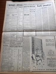 Vatan Gazetesi - 10 Nisan 1953 - Ahmet Emin Yalman Köşe Yazısı - Felaket Bölgesi Gönen Ve Yenice'nin  İnşası İçin  Hazırlık - İspanya'ya 200 Bin Ton Buğday Satılacak - İstanbul'u İlgilendiren Üç Mesele Mecliste - Emlak Bankasının Açtığı Krediler - Maliye Bakanı Hasan Polatkan Döviz Açığını İzah Etti - Kadınlar Tekkesi Yazan Refik Halid Karay Yazı Dizisi - Kara Mustafa Paşa Türbesinin Önü Açıldı - Havabank - Hoş Memo Karikatür - İran'da Şah Ve Musaddık Taraftarları Çarpıştı - Piyango'da 50 Bin Lira Mardin'e Çıktı - Mapushane Çeşmesi Yazan Mehmet Yanık Dizisi - Kremlin'in Yeni Hükümdarı Georgie Malenkov Yazan Albay İlya Molin Yazı işleri - Beşiktaş Pazar Günü Vefa İle Karşılaşıyor - Abide Turnuvası Puan Cetveli - Macera Bu Akşam Başlıyor Yazan Robert Collard Yazı Dizisi - Ses Sanatkarı Sabahat Akyol İle Bir Konuşma - Gripin - Philips - Turner Diesel Traktörleri - Hotpoint Amerikan Buzdolapları - Dermojen Krem- General Electric Ampul Fabrikası İçin İşçi Kız Alınacaktır İlanı - Laiklik