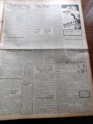 Vatan Gazetesi - 10 Nisan 1953 - Ahmet Emin Yalman Köşe Yazısı - Felaket Bölgesi Gönen Ve Yenice'nin  İnşası İçin  Hazırlık - İspanya'ya 200 Bin Ton Buğday Satılacak - İstanbul'u İlgilendiren Üç Mesele Mecliste - Emlak Bankasının Açtığı Krediler - Maliye Bakanı Hasan Polatkan Döviz Açığını İzah Etti - Kadınlar Tekkesi Yazan Refik Halid Karay Yazı Dizisi - Kara Mustafa Paşa Türbesinin Önü Açıldı - Havabank - Hoş Memo Karikatür - İran'da Şah Ve Musaddık Taraftarları Çarpıştı - Piyango'da 50 Bin Lira Mardin'e Çıktı - Mapushane Çeşmesi Yazan Mehmet Yanık Dizisi - Kremlin'in Yeni Hükümdarı Georgie Malenkov Yazan Albay İlya Molin Yazı işleri - Beşiktaş Pazar Günü Vefa İle Karşılaşıyor - Abide Turnuvası Puan Cetveli - Macera Bu Akşam Başlıyor Yazan Robert Collard Yazı Dizisi - Ses Sanatkarı Sabahat Akyol İle Bir Konuşma - Gripin - Philips - Turner Diesel Traktörleri - Hotpoint Amerikan Buzdolapları - Dermojen Krem- General Electric Ampul Fabrikası İçin İşçi Kız Alınacaktır İlanı - Laiklik