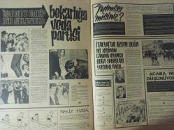 Pazar Ekstra Haftalık Aktüalite Sinema Tiyatro Müzik ve Magazin Dergisi - 29 Mayıs 1968 - Sayı:30 - Bulmaca - Bu hafta doğanlar - Çin falı - Ne var ne yok - Kaderin cilvesi  - Dünyanın 1 numaralı diktatörü MAO - Silah yerine bekaret kemeri - İtalyan sinemasında seks ve çıplaklığın gelişmesi - Leyla Sayar, yeniden kulak ameliyatı geçirecek - Sevda Ferdağ ''sahneye, bonolar yüzünden çıkamadım'' diyor - Ekrem Bora - Zeynep Aksu - Hüseyin Baradan - Semiramis Pekkan - Sophia Loren - Carlo Ponti - Mutluluk Makinesi - Peter Sarstedt - Suna Artun - Nina Simon - Mutluluk Makinesi - Shadows yeniden doğacak mı? - Cem Karaca Apaşlar Avrupa Dönüşü halk karşısında - İsveç'te garip bir gelenek: Bekarlığa veda partisi - Acaba ne düşünüyor? - İtalya'da azgın boğa iki kişinin canına kıyınca boğa yarışları yasaklandı - Ennio Mancini - Antonio Licursi - Siyah Araba - Hitchcock takdim eder - Pazar Ekstra Şaka - 3 çukur - 3 yazısız fotoğraf ve haberi - Tam Takım Dergi