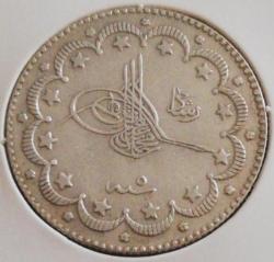 5 MEHMED REŞAD 10 KURUŞ 1327/5 KOSTANTİNİYE GÜMÜŞ ***RRR***ÇOK ÇOK NADİR