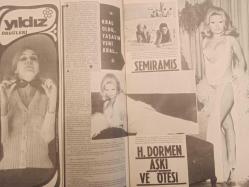 Pazar Haftalık Aktüalite Sinema Tiyatro Müzik ve Magazin Dergisi - 2 Mayıs 1969 - Sayı:658 - Semiramis Pekkan - Zeynep Değirmencioğlu - Tarkan'ı pazar seçiyor - Sezgin Burak - Türkay Burak - Yıldız Örgüleri Reklamı - Semiramis ve Haldun Dormen aşkı ve ötesi - ''Altın Koza'', Yeşilçam'ı iyiden iyiye karıştırdı - Murat Köseoğlu - Nevzat Pesen - Ümit Utku - Memduh Ün - Sami Şekeroğlu - 1963'den bugüne Hülya Koçyiğit - Selim Soydan - Ulvi Doğan - Erol Taş - Nilüfer Koçyiğit - Melek Koçyiğit - Metin Erksan - ...ve derken annelik - ''Ayşecik'' kocaman kız oldu! - Zeynep Değirmencioğlu - Orhan Günşiray - Suphi Kaner - Neriman Köksal - Nankör Yeşilçam ve bir aktörün dramı - Haftanın Film Romanı: ''Balatlı Arif'' fotoğraf ve haberi - Tam Takım Dergi