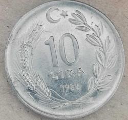 TÜRKİYE 1982  10 LİRA
