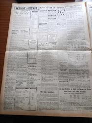 Vatan Gazetesi - 7 Nisan 1953 - Milliyetçilik Perdesi Yazan Ahmet Emin Yalman Köşe Yazısı - Nabalond'ın İsveçli Kaptanı Oscar Loretson Dün Tevkif Edildi - Dumlupınar Denizaltı Faciası - Deniz Teşkilatında Bugün Matem Var - İlk Enerji Kongresi Çalışmalara Başladı - Muammer Alakant Samet Ağaoğlu Ve Tevfik İleri Dün İstifa Ettiler - Ulaştırma Bakanı Yümnü Üresin - Kiralar Tasarısı Dün Mecliste Kabul Edildi - Türkiye İspanya'yı Dün 3 2 Mağlup Etti - Kadınlar Tekkesi Yazan Refik Halid Karay Yazı Dizisi - Altemur Kılıç Tahran'dan Bildiriyor - Tudeh'çilerin Vaziyeti - Batı Almanya Başbakanı Adenauer Amerika'da - Mapusane Çeşmesi Yazan Mehmet Yanık Yazı Dizisi - Kremlin'in Yeni Hükümdarı Georgie Malenkov Yazan Albay İlya Molin Yazı Dizisi - Viyolonsel Resitali - Çocuk Köşesi - Macera Bu Akşam Başlıyor Yazan Robert Collard Yazı Dizisi - Bulmaca - Türk Mısır Ticaret Anlaşması - Gripin - Doğubank - Eminönü Kızılay Kongresi Hadisesinin Tahkikatı Bitti - Kenyatta'nın Mau Mau Şefi Olduğu Anlaşıldı