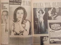 Pazar Haftalık Aktüalite Sinema Tiyatro Müzik ve Magazin Dergisi - 5 Aralık 1969 - Sayı:689 - Fatma Girik - Ülkü Özen - İran'lı dilber eski partöneri Cüneyt Arkın'la Antalya'da buluştu - Necmi Ongan - BEREC Pil Reklamı - Nevin Nuray da burnunu değiştirdi - Fikret Uçak - Memduh Ün, Fatma Girik aşkında değişiklik yok! - Tam 12 yıl oldu - Ülkü Erakalın - Yeşilçam, şarkıcılık, tiyatro derken Birsen Ayda - Ayhan Işık ve Zeynep Aksu - Özdemir Birsel - Sırrı Gültekin - Ali Uğur - Reha Yurdakul - Hüseyin Baradan - Hulusi Kentmen - Philips Çamaşır ve Bulaşık Makinesi Reklamı - Funda Gürçen annesinin hayatını kurtardı - şantöz Başak - Philips tıraş makinesi reklamı - Bekleyen Derviş Muradına Ermiş! - Ülkü Özen artık başrollerde fotoğraf ve haberi - Tam Takım Dergi