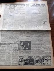 Vatan Gazetesi - 11 Şubat 1953 - Manevi Kanserler Yazan Ahmet Emin Yalman Köşe Yazısı - İsmet İnönü Çankaya'ya Davet Edildi - İdil Biret Paris'te Başarı Kazandı - Amerika Çin'i Abluka İçin Karar Vermedi - Fetih Derneği İdare Kurulu Dün Seçildi - Çukurovada Seller Çok Hasar Yaptı - Eğitim Bakanı Tevfik İleri Zor Durumda - Hollanda'da Su Baskını Felâketi 300 Milyon Dolara Mal Oldu -  İstanbul'da Büyük Bir Metro Yapılacak - Kadınlar Tekkesi Yazan Refik Halid Karay Yazı Dizisi - Şehir Tiyatrosunun Bugünkü Haline Müsaade Edilmeyecek - Enternasyonal Demokratik Kadınlar Federasyonu İsimli Yayın Yurda Girmesi Yasaklandı - Bir Kabile Reisi Kulübesine Süs İçin Kayınpederini Kesti - Borsa - Piyangodan Kazandıkları Parayı Ne Yaptılar Yazan Fasih İnal Yazı Dizisi - Habeş Güneşi Yazan Jean D'esme Yazı Dizisi - Futbol Federasyonu Beşiktaş Fenerbahçe Maçı Hakemleri Hakkında Tahkikat Açtı - Galatasaray Kasımpaşa Maçı Hakemi Feridun Kılıç - Fenerbahçe Vefa Maçı Hakemi Tarık Özerengin - Star Traş Bıçağı