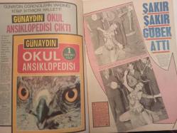 Pazar Haftalık Aktüalite Sinema Tiyatro Müzik ve Magazin Dergisi - 9 Ekim 1970 - Sayı:733 - Piraye Uzun - Leyla Sayar yuvaya döndü - Altan Günbay - Ediz Hun - Serpil Örümcer ile Piraye Uzun arasındaki harp iyice hızlandı - Nurlan San'ın kardeşi şantöz Nuray San'da Yeşilçam'a girdi - Mine Mutlu şakır şakır göbek attı - ''Carroll Baker'' - Sevgi Can, ''1970 kışında sizlere büyük sürprizler var'' diyor - Yılmaz Güney - Nejat Saydam - Kartal Tibet - OMO Deterjan Reklamı - Sadosan Boya Reklamı - Yeşilçam'ın yeni Tarkan'ı: Nejat Özbek - Zeynep Aksu - Menderes Utku - Turgut Demirağ - Yeşilçam'da çocuk yıldız salgını - Rüya Gümüşata, Parla Şenol - Funda Gürçen - Billur Kalkavan - Erol Taş - John Moulder Brown - Yeşilçam'ın Havva Ana'sı görev başında - Figen Han gibi kimse soyunamaz! - Esen Püsküllü - Fikret Hakan - Fatma Girik - Figen Say - Filiz Akın - Feridun Çölgeçen - Fatma Karanfil fotoğraf ve haberi - Tam Takım Dergi