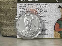 2024 - Sultan IV. (4.) Murad - Osmanlı Padişahları Serisi No: 17 - Darphane Sertifikalı Gümüş Hatıra Para - Çil kondisyon