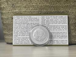 2024 - Sultan IV. (4.) Murad - Osmanlı Padişahları Serisi No: 17 - Darphane Sertifikalı Gümüş Hatıra Para - Çil kondisyon