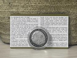 2024 - Sultan IV. (4.) Murad - Osmanlı Padişahları Serisi No: 17 - Darphane Sertifikalı Gümüş Hatıra Para - Çil kondisyon