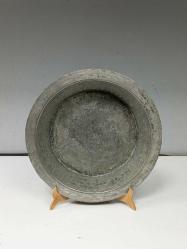 Antika Osmanlı Yazılı Kırlangıç Geçme Bakır Tabak