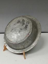 Antika Osmanlı Yazılı Kırlangıç Geçme Bakır Tabak