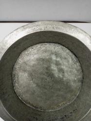 Antika Osmanlı Yazılı Kırlangıç Geçme Bakır Tabak