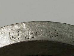 Antika Osmanlı Yazılı Kırlangıç Geçme Bakır Tabak