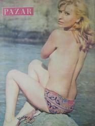 Pazar Haftalık Aktüalite Sinema Tiyatro Müzik ve Magazin Dergisi - 14 Eylül 1973 - Sayı:886 - Kedili Seks Oyunu - Özden Yüce mahmut adlı kedisiyle sevişiyor - Mine Bahar 16 yaşında soyunmaya başladı - Nişanı bozan Arzu Okay ve Seyhan KArabay ayrıldı - Seyyal Taner - Yemeni modası Yeşilçam'ı sardı - Çılgın Nataşa aşka geldi - Funda Gürçen - Kayhan Yıldızoğlu - Özdemir Taşkın - Pakize Suda - Nevin Nuray - Nalan Çöl - Eşref Kolçak - Deniz Erkanat - Hastane yatağında üç yıldız - Filiz Akın - Meral Zeren - Mine Mutlu - Sırrı Gültekin - Yeşilçam umudunu hazretlere bağladı - Yunus Emre - Özdemir Birsel  - Fikret Hakan - Cüneyt Gökçer - Renan Fosforoğlu - Atıf Kaptan - Reha Yurdakul - Ünsal Emre - Ahu Tuğbay - Hamit Gürsoy - Cüneyt Gökçer - Bahar Erdeniz - Yaşar Yağmur - Cüneyt Arkın - Yusuf Sezgin - Nuri Akıncı fotoğraf ve haberi - Tam Takım Dergi