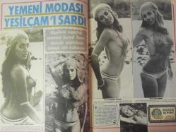 Pazar Haftalık Aktüalite Sinema Tiyatro Müzik ve Magazin Dergisi - 14 Eylül 1973 - Sayı:886 - Kedili Seks Oyunu - Özden Yüce mahmut adlı kedisiyle sevişiyor - Mine Bahar 16 yaşında soyunmaya başladı - Nişanı bozan Arzu Okay ve Seyhan KArabay ayrıldı - Seyyal Taner - Yemeni modası Yeşilçam'ı sardı - Çılgın Nataşa aşka geldi - Funda Gürçen - Kayhan Yıldızoğlu - Özdemir Taşkın - Pakize Suda - Nevin Nuray - Nalan Çöl - Eşref Kolçak - Deniz Erkanat - Hastane yatağında üç yıldız - Filiz Akın - Meral Zeren - Mine Mutlu - Sırrı Gültekin - Yeşilçam umudunu hazretlere bağladı - Yunus Emre - Özdemir Birsel  - Fikret Hakan - Cüneyt Gökçer - Renan Fosforoğlu - Atıf Kaptan - Reha Yurdakul - Ünsal Emre - Ahu Tuğbay - Hamit Gürsoy - Cüneyt Gökçer - Bahar Erdeniz - Yaşar Yağmur - Cüneyt Arkın - Yusuf Sezgin - Nuri Akıncı fotoğraf ve haberi - Tam Takım Dergi