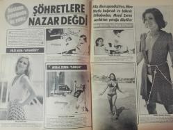 Pazar Haftalık Aktüalite Sinema Tiyatro Müzik ve Magazin Dergisi - 14 Eylül 1973 - Sayı:886 - Kedili Seks Oyunu - Özden Yüce mahmut adlı kedisiyle sevişiyor - Mine Bahar 16 yaşında soyunmaya başladı - Nişanı bozan Arzu Okay ve Seyhan KArabay ayrıldı - Seyyal Taner - Yemeni modası Yeşilçam'ı sardı - Çılgın Nataşa aşka geldi - Funda Gürçen - Kayhan Yıldızoğlu - Özdemir Taşkın - Pakize Suda - Nevin Nuray - Nalan Çöl - Eşref Kolçak - Deniz Erkanat - Hastane yatağında üç yıldız - Filiz Akın - Meral Zeren - Mine Mutlu - Sırrı Gültekin - Yeşilçam umudunu hazretlere bağladı - Yunus Emre - Özdemir Birsel  - Fikret Hakan - Cüneyt Gökçer - Renan Fosforoğlu - Atıf Kaptan - Reha Yurdakul - Ünsal Emre - Ahu Tuğbay - Hamit Gürsoy - Cüneyt Gökçer - Bahar Erdeniz - Yaşar Yağmur - Cüneyt Arkın - Yusuf Sezgin - Nuri Akıncı fotoğraf ve haberi - Tam Takım Dergi