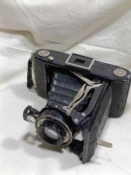 P68---ZEISS IKON NETTAR ANTİKA FOTOĞRAF MAKİNASI--KÖRÜK BUTONU SIKIŞIYOR