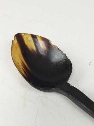 Antika Osmanlı Tekke İşi Boynuz Kaşık