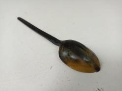 Antika Osmanlı Tekke İşi Boynuz Kaşık