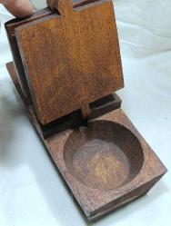 DR3----ANTİKA AHŞAP OYMA KAHVE ŞEKER KUTUSU