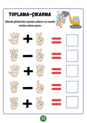 Ahşap Parmak Hesabı Matematik Seti (Okul Öncesi ve 1. Sınıflar İçin)