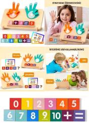 Ahşap Parmak Hesabı Matematik Seti (Okul Öncesi ve 1. Sınıflar İçin)