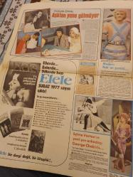 Kelebek Ev Gazetesi  -  2 Şubat 1977-  Zeynep Değirmenciioğlu, Nükhet Duru,Fusun Önal