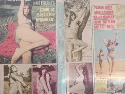 Pazar Haftalık Aktüalite Sinema Tiyatro Müzik ve Magazin Dergisi - 1976 Yılı - Sayı:1047 - Piraye Uzun - Prenses Banu - Türkan Şoray ''Deprem'' filmiyle Tahran Film Şenliğine katılacak - Ayla Akıncı - Tuncay Erana - Filiz Akın Avrupa diye bu kez gizlice Alanya'ya kadar gitti - Seyhan Gümüş çiftçinin kızı ''hem aşk, hem film'' diyor - Romalı Perihan, kendini Avrupalı artistlerden de büyük görmeye başladı: ''Raquel Welch de kimmiş!'' - Ayla Algan çocuğunu büyütüyor - ''Annelik rol yapmaktan daha zor'' - Deniz Erkanat: ''İzmir'de bana oyun oynadılar'' diyor - Fatma Girik ağır basınca ''kadın hamlet'' filmi ''intikam meleği'' oldu - Perihan Ateş'in Almanya'daki gizli nişanlısı ortaya çıktı - Seher Şeniz dansözlerin tümüne meydan okudu - Nesrin Topkapı - Alev Altın İzmir'de şarkı söylemek isterken kendini pavyonda buldu - Alev Sezer - Şeyda Senem - Ceyda Karahan - Tülin Yaprak - Müjde Ar da şarkıcılığa ''evet'' dedi - Kocasından ayrılan Gülay Alp, ortaya çıktı - Gülay Alp - Tam Takım Dergi