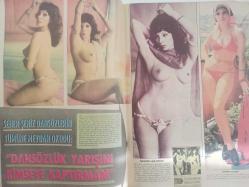 Pazar Haftalık Aktüalite Sinema Tiyatro Müzik ve Magazin Dergisi - 1976 Yılı - Sayı:1047 - Piraye Uzun - Prenses Banu - Türkan Şoray ''Deprem'' filmiyle Tahran Film Şenliğine katılacak - Ayla Akıncı - Tuncay Erana - Filiz Akın Avrupa diye bu kez gizlice Alanya'ya kadar gitti - Seyhan Gümüş çiftçinin kızı ''hem aşk, hem film'' diyor - Romalı Perihan, kendini Avrupalı artistlerden de büyük görmeye başladı: ''Raquel Welch de kimmiş!'' - Ayla Algan çocuğunu büyütüyor - ''Annelik rol yapmaktan daha zor'' - Deniz Erkanat: ''İzmir'de bana oyun oynadılar'' diyor - Fatma Girik ağır basınca ''kadın hamlet'' filmi ''intikam meleği'' oldu - Perihan Ateş'in Almanya'daki gizli nişanlısı ortaya çıktı - Seher Şeniz dansözlerin tümüne meydan okudu - Nesrin Topkapı - Alev Altın İzmir'de şarkı söylemek isterken kendini pavyonda buldu - Alev Sezer - Şeyda Senem - Ceyda Karahan - Tülin Yaprak - Müjde Ar da şarkıcılığa ''evet'' dedi - Kocasından ayrılan Gülay Alp, ortaya çıktı - Gülay Alp - Tam Takım Dergi