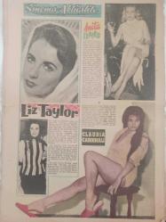 Pazar Haftalık Aktüalite Sinema Tiyatro Müzik ve Magazin Dergisi - 27 Temmuz 1958 - Sayı:96 - Eleanor PArker - Şundan Bundan - Pazar fantazileri - Yalçın Kaya - Geçim Dünyası - Kibar Hırsız ve İğreti Surat çizgi romanları - Müzik Kulübü - Fontane Sisters - Baş başa - Film Dünyasında ne var ne yok? - Olmaz, Olmaz! - Kurbağa Lokantası - Değiştireceğim demez mi - Genç Kız Kalbi ve Uçan Adam Çizgi Romanları - Düşes Uslandı - Sylvia Morelle - Olgun musunuz? - Yaz güneş kadın - Küçük kulübü - Yanlışlık - Ava Gardner - Stewart Granger - David Niven - Kazazedeler - James Dean'e özenmiş - Kadınlarla başbaşa - Zeynep Berk - Güzelliğiniz için - Çiki o aşkı arıyordu - Elenora Meherin - Cathia Caro - Hemingway inzivada - Fıkraları - Vakvaka Kardeş Çizgi Romanı - Bir Tadımlık - Biliyor musunuz? - Bilmece, Bulmaca, Eğlence - Kazaları Önleyin - Sinema Aktüalite - Anita Ekberg-  Liz Taylor - Claudia Cardinale fotoğraf ve haberi - Tam Takım Dergi