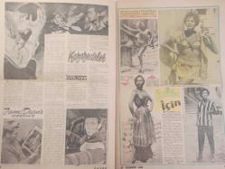 Pazar Haftalık Aktüalite Sinema Tiyatro Müzik ve Magazin Dergisi - 27 Temmuz 1958 - Sayı:96 - Eleanor PArker - Şundan Bundan - Pazar fantazileri - Yalçın Kaya - Geçim Dünyası - Kibar Hırsız ve İğreti Surat çizgi romanları - Müzik Kulübü - Fontane Sisters - Baş başa - Film Dünyasında ne var ne yok? - Olmaz, Olmaz! - Kurbağa Lokantası - Değiştireceğim demez mi - Genç Kız Kalbi ve Uçan Adam Çizgi Romanları - Düşes Uslandı - Sylvia Morelle - Olgun musunuz? - Yaz güneş kadın - Küçük kulübü - Yanlışlık - Ava Gardner - Stewart Granger - David Niven - Kazazedeler - James Dean'e özenmiş - Kadınlarla başbaşa - Zeynep Berk - Güzelliğiniz için - Çiki o aşkı arıyordu - Elenora Meherin - Cathia Caro - Hemingway inzivada - Fıkraları - Vakvaka Kardeş Çizgi Romanı - Bir Tadımlık - Biliyor musunuz? - Bilmece, Bulmaca, Eğlence - Kazaları Önleyin - Sinema Aktüalite - Anita Ekberg-  Liz Taylor - Claudia Cardinale fotoğraf ve haberi - Tam Takım Dergi