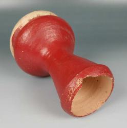 DARBUKA Cumhuriyet Erken Dönem, Üst Kısmı Gerçek Hayvan Derisi, Gövdesi Pişmiş Toprak, Orijinal Dönem Boyalı, Yerli Üretim Darbuka, 14.5 x 21 cm Ölçülerinde (Çalıyor, Mükemmel Kondisyonda, Fakat Alt Tabanda Formunu Etkilemeyen Atık Var..)