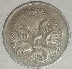 AVUSTRALYA 1974 5 CENT