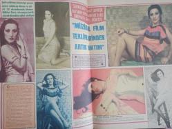 Pazar Haftalık Aktüalite Sinema Tiyatro Müzik ve Magazin Dergisi - 10 Mart 1977 - Sayı:1068 - Melinda Delon - Müşerref Tezcan - Feri Cansel Ölümün Eşiğinden Döndü - Pakize Suda Yeni Filmiyle Yine Yeşilçam'da - Sezen Cumhur Önal - Merih Akalın - Aydan Adan TV Ekranına Geliyor - İnci Günay - Hamiyet Eren - Füsun Özben - Deniz Erkanat - Meral Zeren Ses Tellerinden Ameliyat Olacak - Selami Şahin - Mualla Omay Sessizce Evlenmişti Yine Sessizce Ayrıldı - Özgürlüğe Kavuşan Mualla Omay Yine Sinemaya Dönüyor - Nükhet Duru - Neşe Alkan Sahnede En Büyük Desteğim Eşim Diyor - Müşerref Tezcan, Osman Faruk Seden'le her gün beş saat senaryo çalışıyor - Fikret Hakan - Eşref Kolçak - Mahmut Tezcan -Perihan Ateş dansözlüğü filmlerde de sürdürüyor - Müzisyen ailenin şuh kızı Felicity Buirski çıplak model oldu - Tatlı Carol'un soyundukça şansı açıldı fotoğraf ve haberi - Tam Takım Dergi