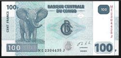 ** KONGO  DEMOKRATİK  CUMHURİYETİ ( 100 * FRANCS ) 2013 - ÇİL
