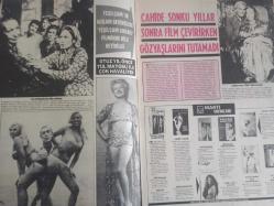 Pazar Haftalık Aktüalite Sinema Tiyatro Müzik ve Magazin Dergisi - 25 Ağustos 1977 - Sayı:1092 - Meral Zeren - Nil Burak - Nükhet Duru sahnelere karnaval havası getirdi - Cahide Sonku-  Bülent Kayabaş - Gönül Tansel - Aydemir Akbaş - Zeyno Çilem - Ceyda Karahan - Sesi kısılan Seyyal Taner için tehlike çanı çalıyor - Gypsy Peterson - Barbara Atkinson - Carlos Manzon - Kantocu Meral Küçükerol'a tanga da yasak bikini de yasak - Oya Yurdakul Yeşilçam'ın kurallarına isyan etti - Milyonluk döviz makinesi - Yonca Yücel bir yılda dört ülkeden bir milyon lira yurda döviz yetirdi - Fotomodel Denise Türkiye'de de modellik yaptı ama soyunmadı - Jackie Sewell - Vanya - Anne Marie ıslak giysilerle daha dişi oluyor fotoğraf ve haberi - Tam Takım Dergi