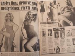 Pazar Haftalık Aktüalite Sinema Tiyatro Müzik ve Magazin Dergisi - 28 Nisan 1977 - Sayı:1075 - Marilyn High - Yaprak - Nazan Şoray Milano'daki Geziyi Yarıda Kesti - Ölüm, Atıf Kaptan'ı Film Setinde Yakaladı - Huri Sapan TV'nin Katı Kurallarına Karşı Çıktı - Safiye Ünal Tipini ve Adını Değiştirince Fiyatı Arttı - Menekşe - Feri Cansel Baharı Görünce Açılıp Saçılıverdi - Mine Mutlu ile Ünal Çulha Kavgalı Aşk Sonunda Evlilikle Bağlanıyor - Sevim Tuna - Kenan Bingöl - Suzan Avcı - Muzaffer Nebioğlu Seks Yarışında Ben de Varım Diyor - Geçmiş Zaman Olur Ki - Perihan Ateş Dans Etmeye Gana'ya Gidiyor - Mualla Akın İmam Nikahı ile Evlendiği Kocasının Özlemine Dayanamıyor - Selda Aşkım'a Nesrin Topkapı Ders Veriyor - Anna Barclay fotoğraf ve haberi  - Tam Takım Dergi