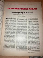 WORLD PRESS REVİEW : NEWS AND VİEWS FORM THE FOREİGN PRESS  / MAY 1987 / VİNTAGE MAGAZİNE / İNGİLİZCE DERGİ (ALİSON LURİE / ELİE WİESEL / JOHN UPDİKE / ANTONİO TORRES / TERRANCE WİLLS / SİLVİA KRAMER / SUSAN DELACOURT / CESARE RİMİNİ / MALCOLM RUTHERFORD / MİCHAEL WHİTE / GÜNTHER NONEMACHER / ROBİN OAKLEY / ROBERT HARRİS / AMİR TAHERİ / MİCHAEL FELD / RİCHARD GWYN / VACLAV HAVEL / MARİON GRAFİN DÖNHOFF / STEFAN SİMONS / GREG SHERİDAN / LİNDA ROGERS / ANDREW GİARELLİ / MARTİN ROBERT WEALE / EİRİK HOLTEN / RENE JONQUET / MARİA ESTHER MARTİNEZ DE TESONE)