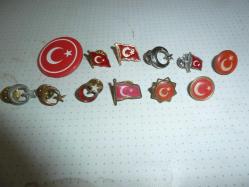 TÜRK BAYRAĞI ROZET LOTU 12 ÇEŞİT