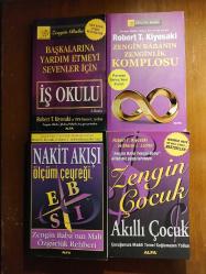 Robert T. Kiyosaki 4 KİTAP ( Zengin Çocuk Akıllı Çocuk - Nakit Akışı - Ölçüm Çeyreği - Zengin Babanın Zenginlik Komplosu - İş Okulu; Başkalarına Yardı