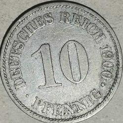 ALMANYA 1900    10 PFENNIG